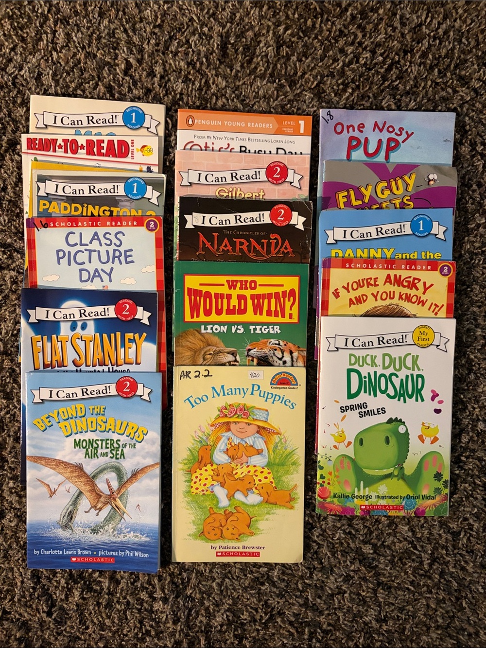 Set of 16 Scholastic Children's Book Bundle, Reading Levels 1 & 2 Animal Friend